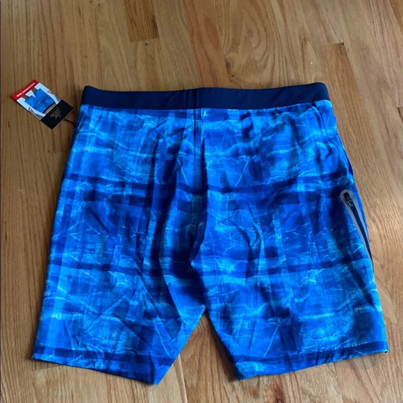 ZeroXposur Vibrant Blue Men's Swim Board Shorts NWT - Picture 3 of 3